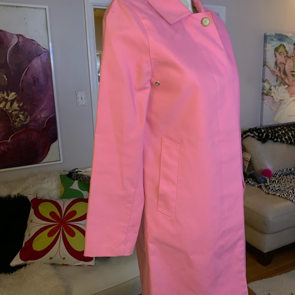 Pretty bubblegum pink GAP trench coat XS - Picture 3 of 4